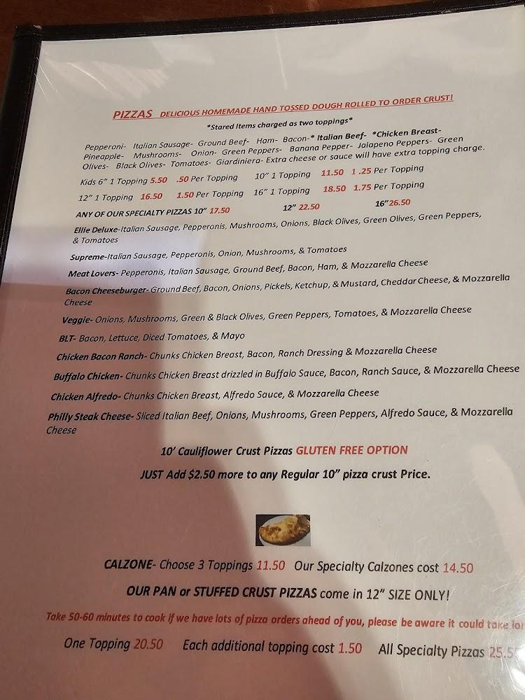 Ellie's Pizzeria & Pub Menu image 4